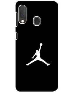 Чехол для Samsung Galaxy A20e с картинкой «Jordan Silhouette» Чехол для Samsung Galaxy A20e с картинкой «Jordan Silhouette»