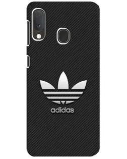 Чохол для Samsung Galaxy A20e з картинкою «Adidas Карбонова текстура»