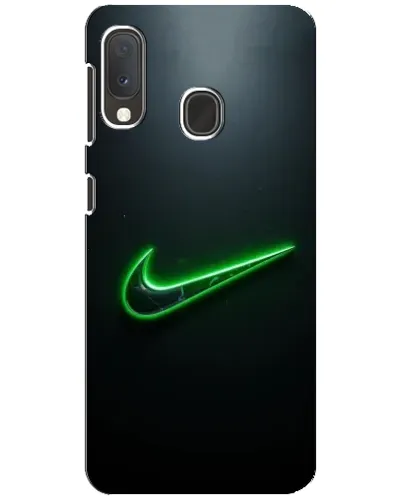 Чехол для Samsung Galaxy A20e с картинкой «Неоновый контур Nike»