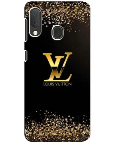 Чехол для Samsung Galaxy A20e с картинкой «LV — золотые искры»