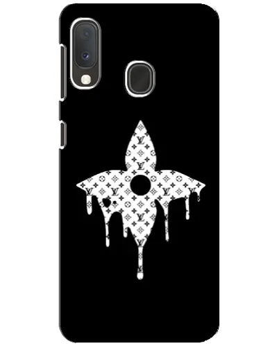 Чехол для Samsung Galaxy A20e с картинкой «Цветочная монограмма»