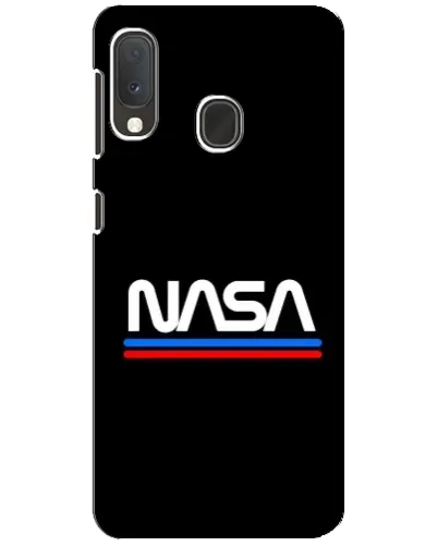 Чохол для Samsung Galaxy A20e з картинкою «NASA — класика Red Blue» Чохол для Samsung Galaxy A20e з картинкою «NASA — класика Red Blue»