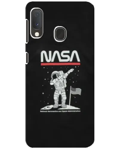 Чохол для Samsung Galaxy A20e з картинкою «NASA — крокуємо по Місяцю» Чохол для Samsung Galaxy A20e з картинкою «NASA — крокуємо по Місяцю»