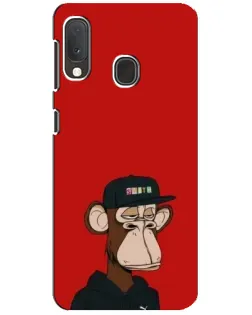 Чохол для Samsung Galaxy A20e з картинкою «Bored Ape — червоний фон» Чохол для Samsung Galaxy A20e з картинкою «Bored Ape — червоний фон»
