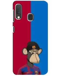 Чохол для Samsung Galaxy A20e з картинкою «Bored Ape — фанат Барси»