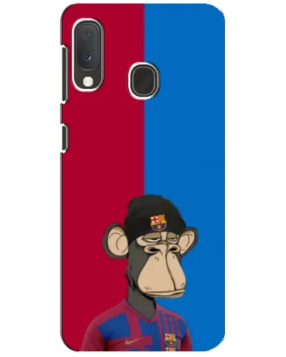 Чехол для Samsung Galaxy A20e с картинкой «Bored Ape — фанат Барсы» Чехол для Samsung Galaxy A20e с картинкой «Bored Ape — фанат Барсы»