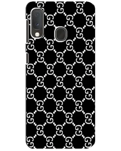 Чохол для Samsung Galaxy A20e з картинкою «Gucci — сітчастий паттерн»