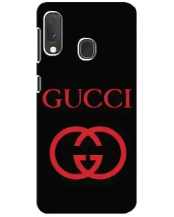 Чохол для Samsung Galaxy A20e з картинкою «Gucci — червоний логотип» Чохол для Samsung Galaxy A20e з картинкою «Gucci — червоний логотип»