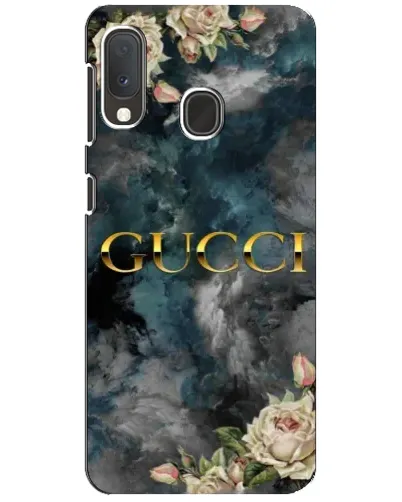 Чохол для Samsung Galaxy A20e з картинкою «Абстрактні квіти Gucci»