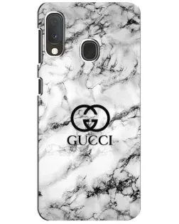 Чохол для Samsung Galaxy A20e з картинкою «Gucci — мармуровий шик» Чохол для Samsung Galaxy A20e з картинкою «Gucci — мармуровий шик»