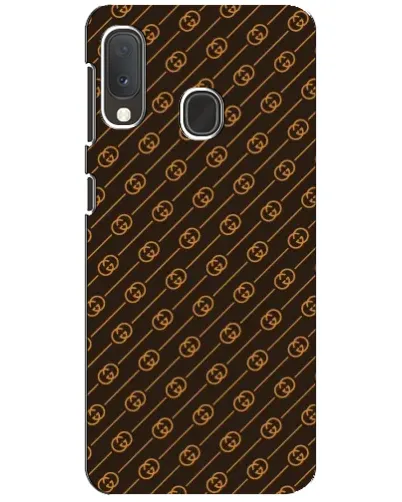 Чохол для Samsung Galaxy A20e з картинкою «Gucci — золоті діагоналі»