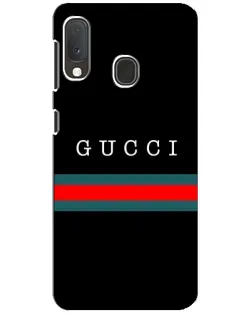 Чохол для Samsung Galaxy A20e з картинкою «Gucci — червоний пояс» Чохол для Samsung Galaxy A20e з картинкою «Gucci — червоний пояс»