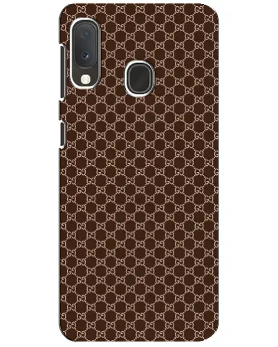 Чехол для Samsung Galaxy A20e с картинкой «Gucci — шоколадная сетка» Чехол для Samsung Galaxy A20e с картинкой «Gucci — шоколадная сетка»