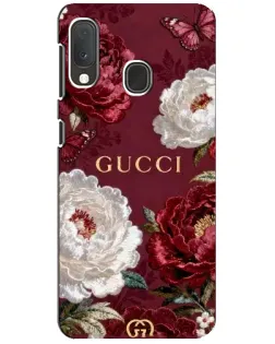 Чохол для Samsung Galaxy A20e з картинкою «Gucci — бордові троянди» Чохол для Samsung Galaxy A20e з картинкою «Gucci — бордові троянди»
