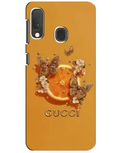 Чохол для Samsung Galaxy A20e з картинкою «Gucci — золоті метелики» Чохол для Samsung Galaxy A20e з картинкою «Gucci — золоті метелики»