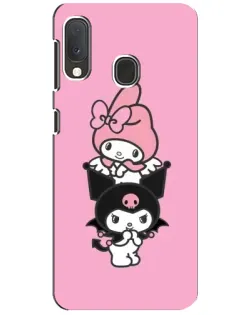 Чехол для Samsung Galaxy A20e с картинкой «My Melody и Kuromi» Чехол для Samsung Galaxy A20e с картинкой «My Melody и Kuromi»
