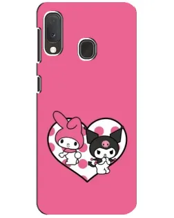 Чехол для Samsung Galaxy A20e с картинкой «Kuromi и My Melody» Чехол для Samsung Galaxy A20e с картинкой «Kuromi и My Melody»
