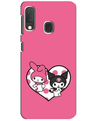 Чехол для Samsung Galaxy A20e с картинкой «Kuromi и My Melody» Чехол для Samsung Galaxy A20e с картинкой «Kuromi и My Melody»