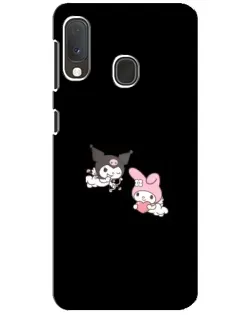 Чехол для Samsung Galaxy A20e с картинкой «My Melody и Kuromi» Чехол для Samsung Galaxy A20e с картинкой «My Melody и Kuromi»