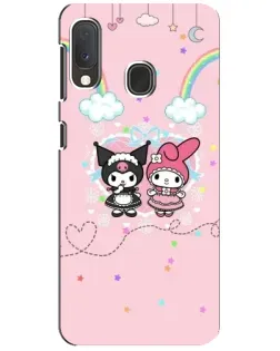 Чехол для Samsung Galaxy A20e с картинкой «My Melody и Kuromi» Чехол для Samsung Galaxy A20e с картинкой «My Melody и Kuromi»