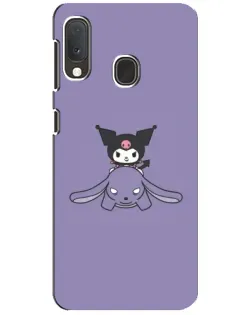 Чехол для Samsung Galaxy A20e с картинкой «Kuromi на лиловом фоне» Чехол для Samsung Galaxy A20e с картинкой «Kuromi на лиловом фоне»