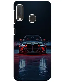 Чехол для Samsung Galaxy A20e с картинкой «BMW на мокрой дороге»