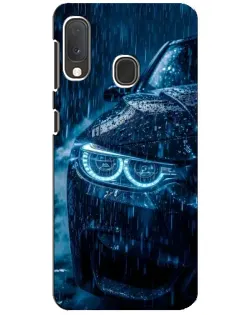Чехол для Samsung Galaxy A20e с картинкой «BMW под дождем»