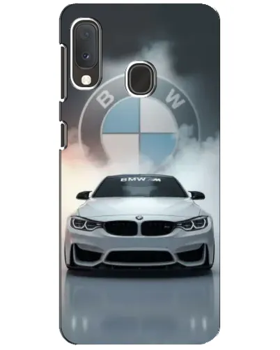 Чехол для Samsung Galaxy A20e с картинкой «BMW в белом дыму» Чехол для Samsung Galaxy A20e с картинкой «BMW в белом дыму»