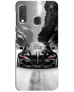 Чехол для Samsung Galaxy A20e с картинкой «BMW — акварельный дрифт»