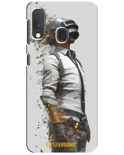Чохол для Samsung Galaxy A20e з картинкою «PUBG — боєць у пилу»