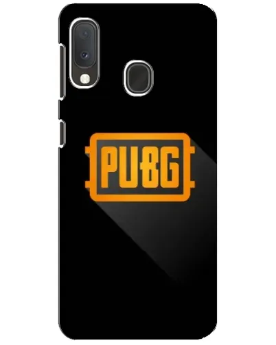 Чохол для Samsung Galaxy A20e з картинкою «PUBG — рамка лого»