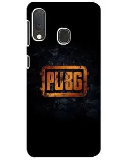 Чохол для Samsung Galaxy A20e з картинкою «PUBG — золотий логотип»