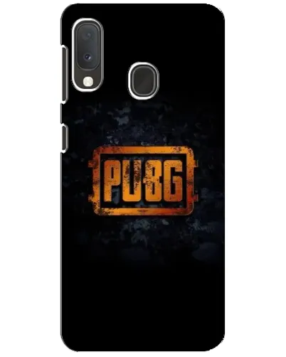 Чохол для Samsung Galaxy A20e з картинкою «PUBG — золотий логотип»