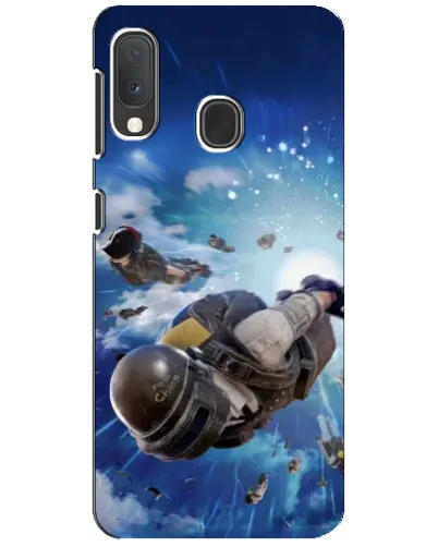 Чохол для Samsung Galaxy A20e з картинкою «Десант PUBG — стрибок»