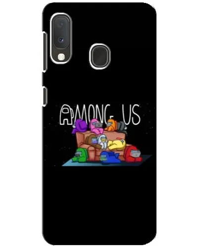 Чехол для Samsung Galaxy A20e с картинкой «Логотип Among Us» Чехол для Samsung Galaxy A20e с картинкой «Логотип Among Us»