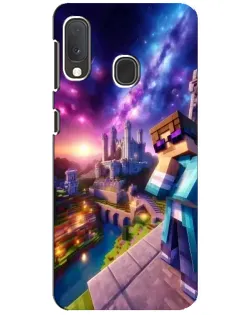 Чехол для Samsung Galaxy A20e с картинкой «Стив и космос» Чехол для Samsung Galaxy A20e с картинкой «Стив и космос»