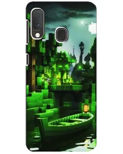 Чехол для Samsung Galaxy A20e с картинкой «Minecraft лесной пейзаж» Чехол для Samsung Galaxy A20e с картинкой «Minecraft лесной пейзаж»