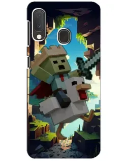 Чехол для Samsung Galaxy A20e с картинкой «Стив и гусь» Чехол для Samsung Galaxy A20e с картинкой «Стив и гусь»