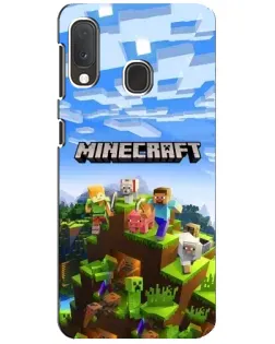 Чехол для Samsung Galaxy A20e с картинкой «Minecraft классический мир» Чехол для Samsung Galaxy A20e с картинкой «Minecraft классический мир»