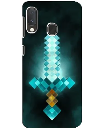 Чехол для Samsung Galaxy A20e с картинкой «Алмазный меч неон» Чехол для Samsung Galaxy A20e с картинкой «Алмазный меч неон»