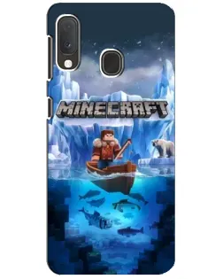 Чехол для Samsung Galaxy A20e с картинкой «Minecraft ледяной мир» Чехол для Samsung Galaxy A20e с картинкой «Minecraft ледяной мир»