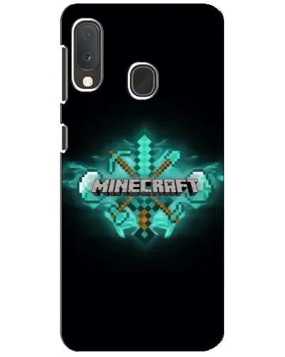 Чехол для Samsung Galaxy A20e с картинкой «Minecraft Diamond лого» Чехол для Samsung Galaxy A20e с картинкой «Minecraft Diamond лого»
