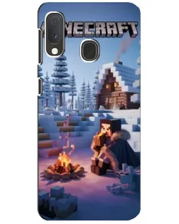 Чехол для Samsung Galaxy A20e с картинкой «Зимний Minecraft» Чехол для Samsung Galaxy A20e с картинкой «Зимний Minecraft»