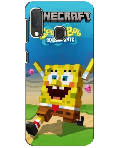 Чехол для Samsung Galaxy A20e с картинкой «Губка Боб Minecraft» Чехол для Samsung Galaxy A20e с картинкой «Губка Боб Minecraft»