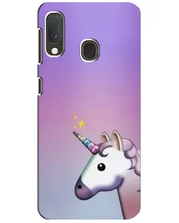 Чехол для Samsung Galaxy A20e с картинкой «Единорог градиент» Чехол для Samsung Galaxy A20e с картинкой «Единорог градиент»