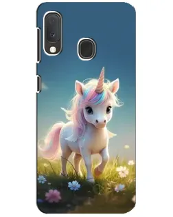 Чехол для Samsung Galaxy A20e с картинкой «Единорог на поляне» Чехол для Samsung Galaxy A20e с картинкой «Единорог на поляне»