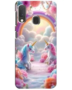Чехол для Samsung Galaxy A20e с картинкой «Радуга и единороги» Чехол для Samsung Galaxy A20e с картинкой «Радуга и единороги»