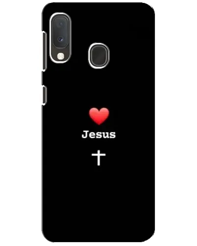 Чохол для Samsung Galaxy A20e з картинкою «Серце - Jesus»