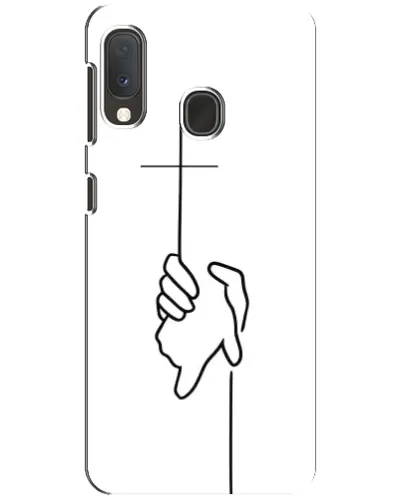 Чохол для Samsung Galaxy A20e з картинкою «Рука тримає»