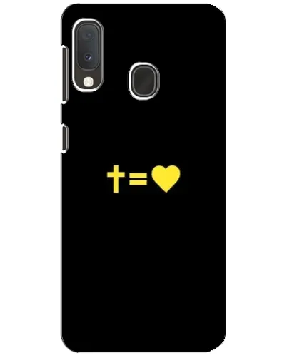 Чохол для Samsung Galaxy A20e з картинкою «Серце та Хрест»